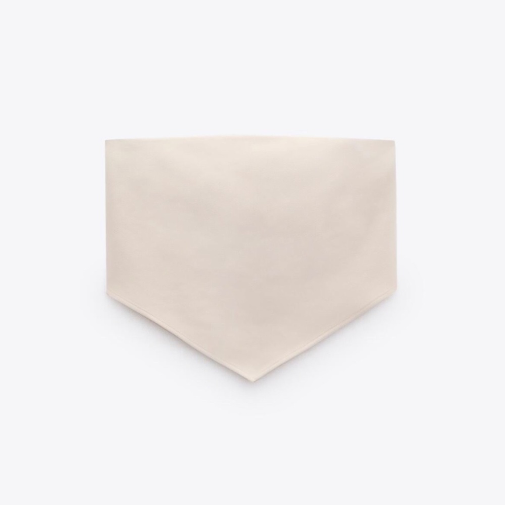 Zara asymmetrical hem crop top